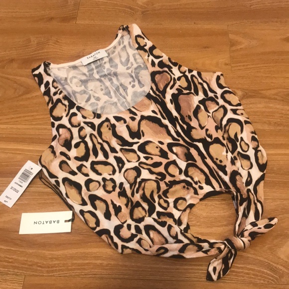 Babaton Jeronimo top sz xxs in leopard - Picture 3 of 5